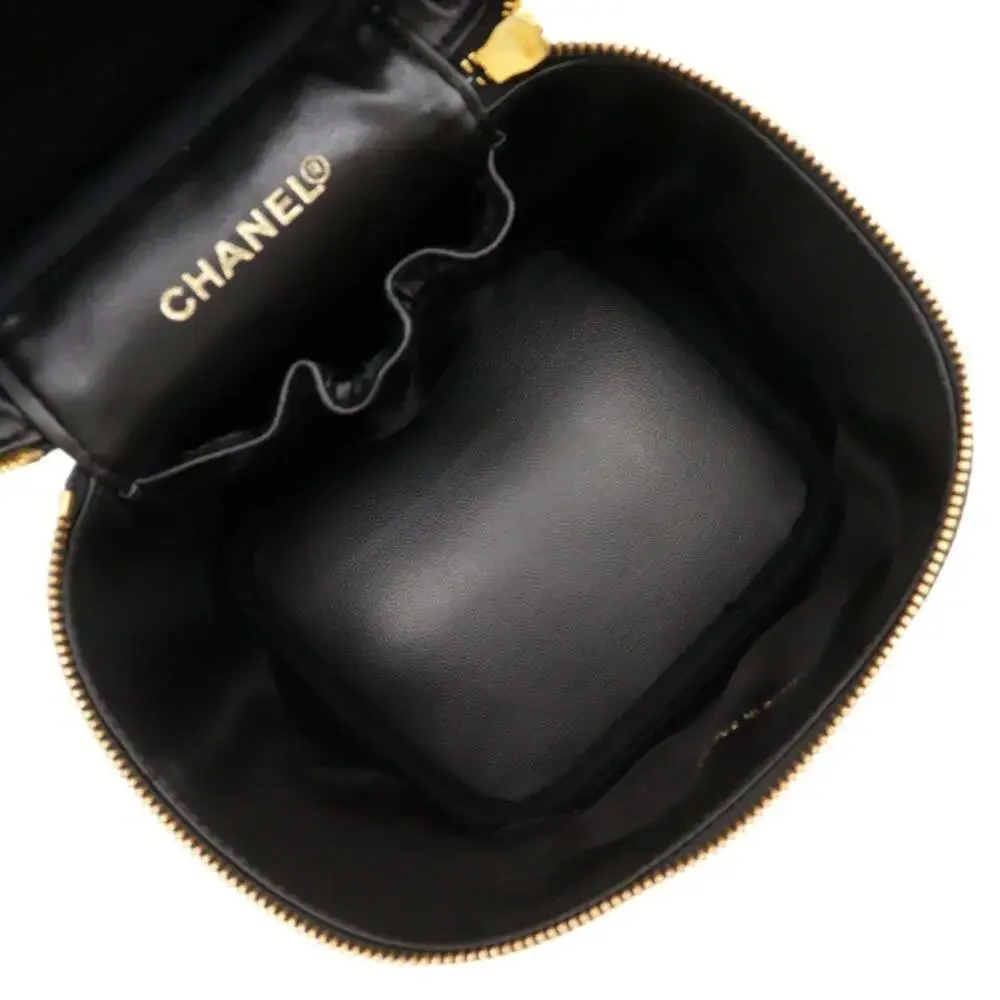 CHANEL Black Caviar Leather Bag
